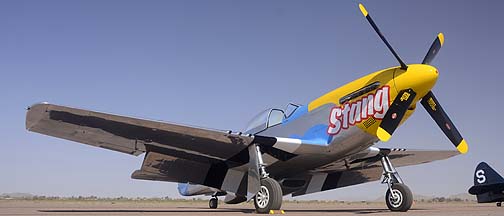 Commemorative Air Force North American P-51D Mustang NL151RJ Stang, Cactus Fly-in, March 2, 2012